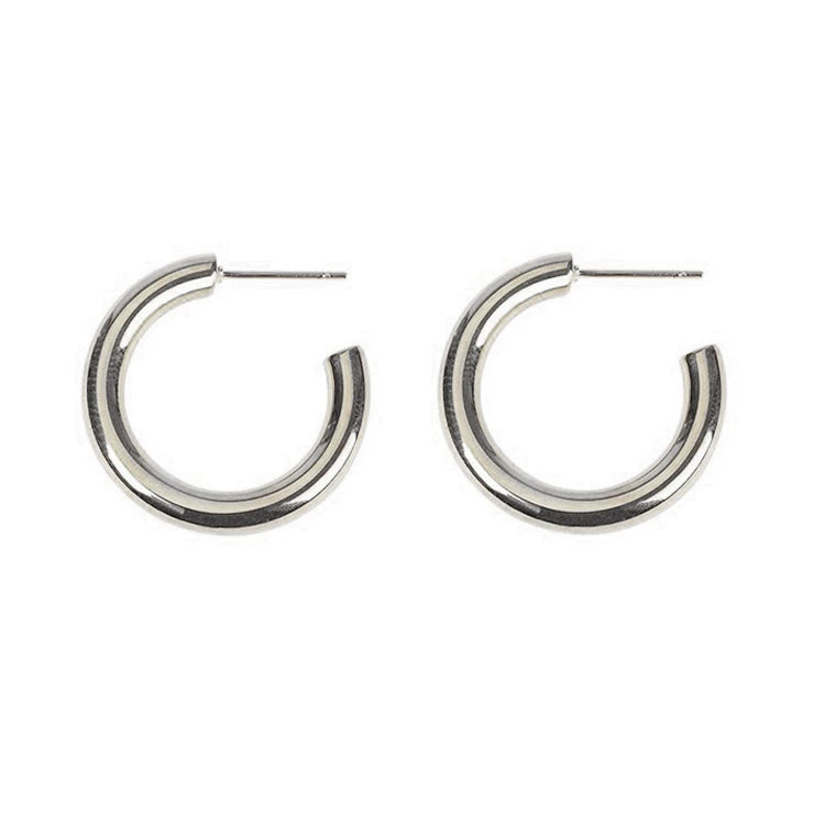 Pdo Axi Brother'S Same Style Minimalist C-Ring European And American Hoop Style Ins Super Hot Earrings Round Hollow Earrings Earrings