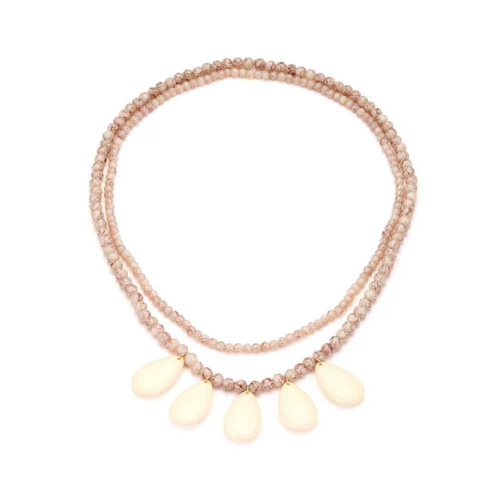 Bohemian Ethnic Style Simple Geometric Resin Elegant Earrings European And American Holiday Street Style Fashion Necklace