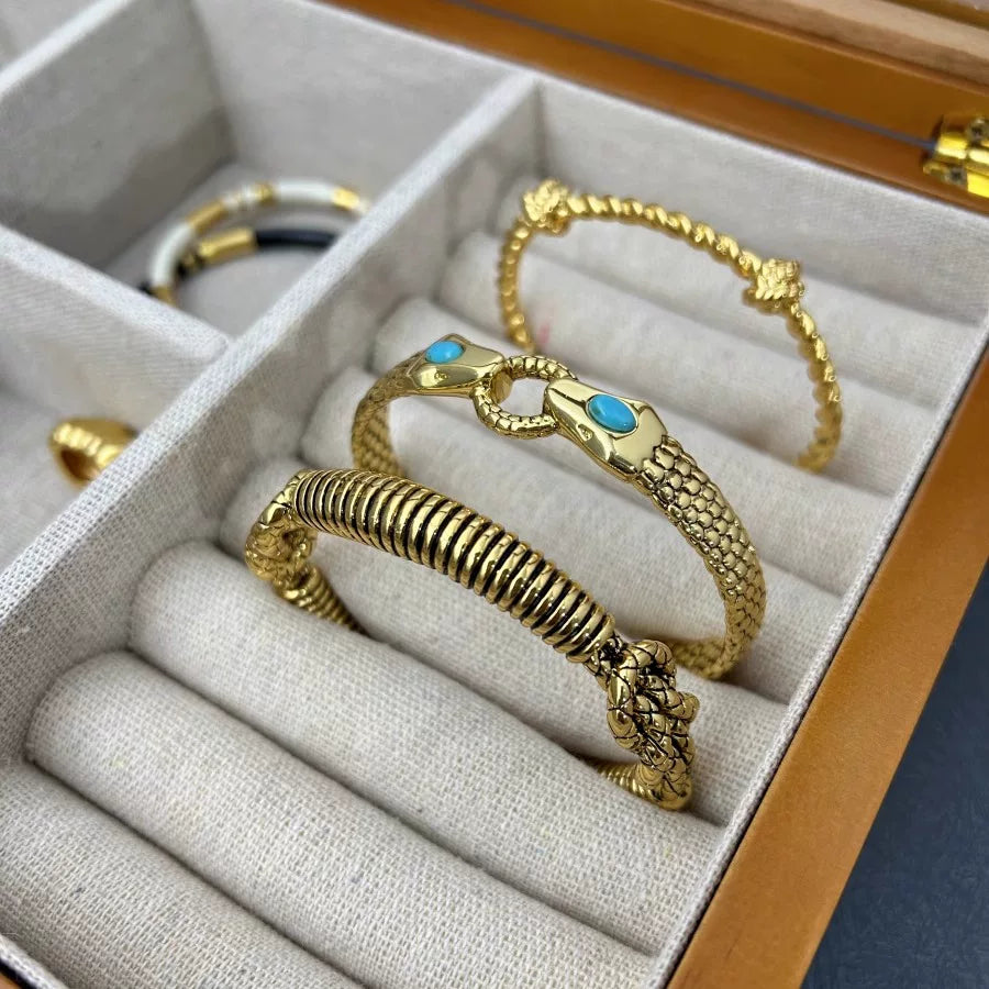 French Niche Design Au*Eliebid*Rmann Twist Braided Knotted Bracelet Second-Hand Old Gold Bracelet For Women