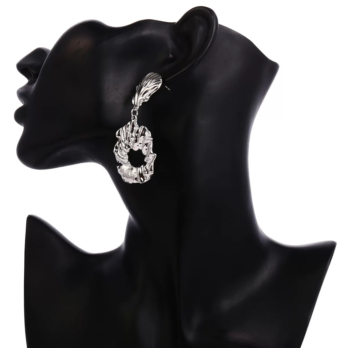 Cross-Border Jewelry, Exaggerated And Creative Metal Shell Earrings For Women, Geometric Irregular Earrings, Trendy Earrings