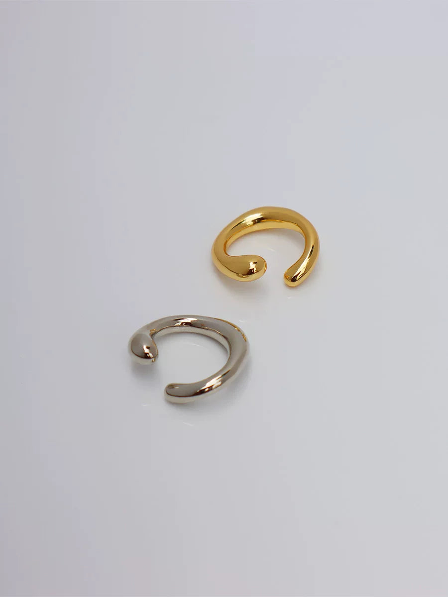 Irregular Circle Non-Pierced Earrings For Men And Women, European And American Niche Cold Style Stackable Wear Versatile Circle Ear Bone Clip Ear Clip