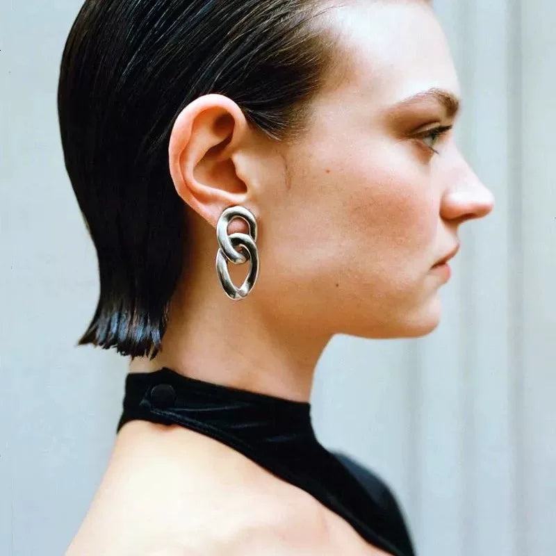 French Niche Design Go*S*Ens Ring Hollow Bracelet, Simple And Fashionable Opening, Adjustable Mouth, European And American Exaggerated Ring