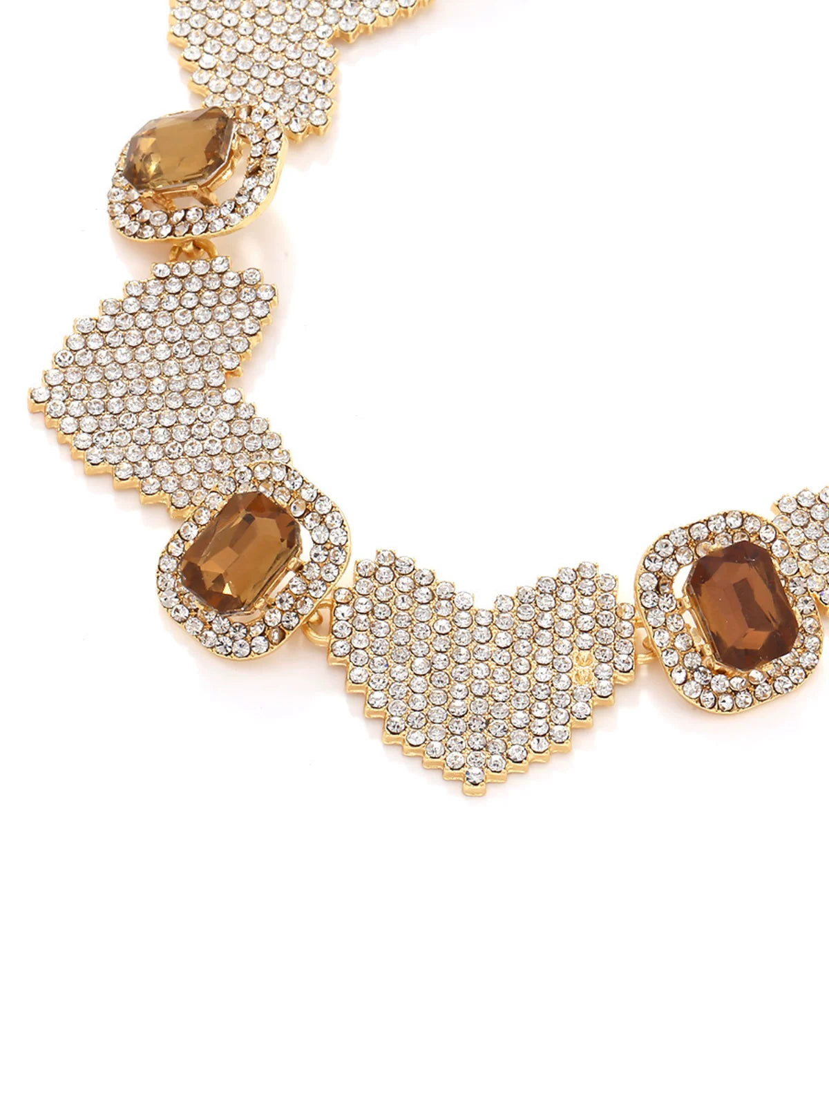 European And American Big-Name Light Luxury Design Full-Diamond Love Pendant Necklace Versatile Street Style Vacation Style Clavicle Chain