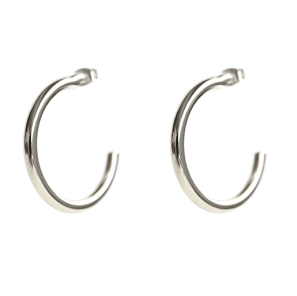Pdo Axi Brother'S Same Style Minimalist C-Ring European And American Hoop Style Ins Super Hot Earrings Round Hollow Earrings Earrings