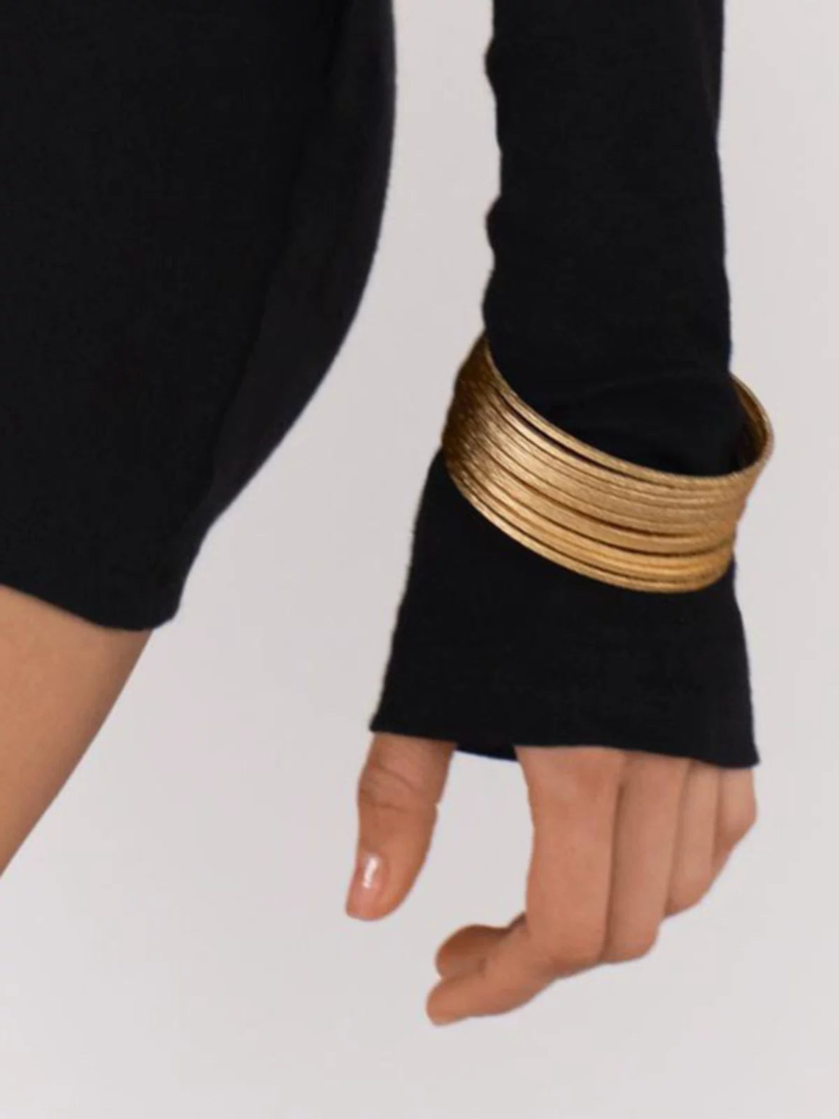 European And American Big-Name Niche Hip-Hop Metal Multi-Layered Ring Bracelets, Personalized Design, Versatile And Simple Bracelets