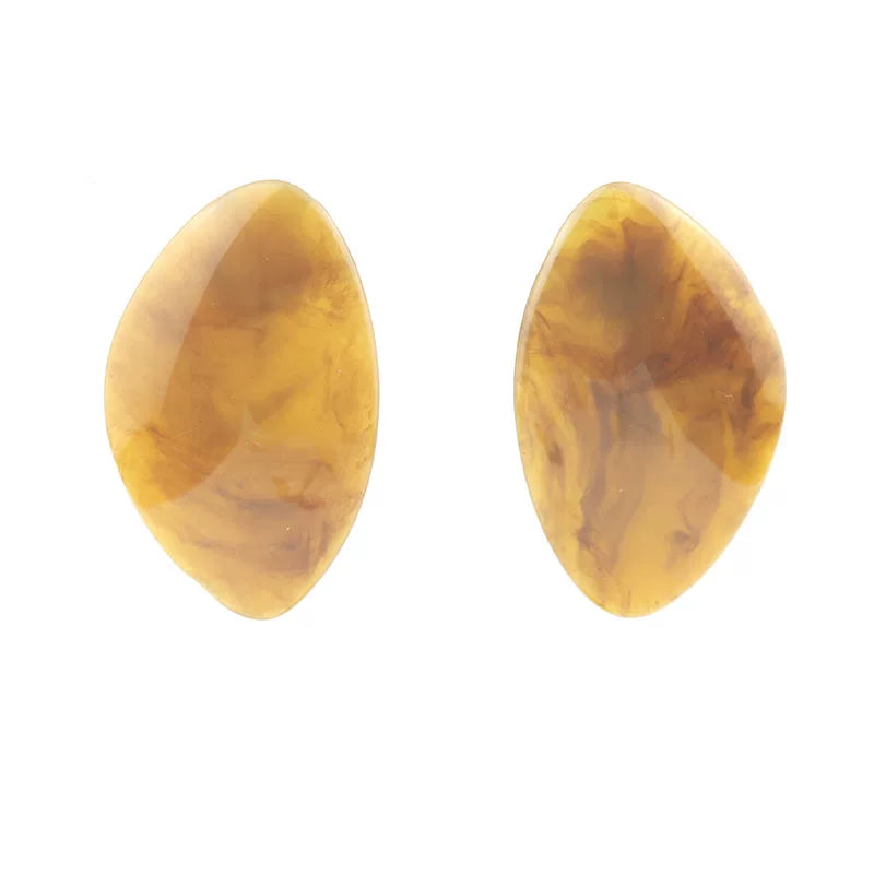 Bohemian Ethnic Style Simple Geometric Resin Elegant Earrings European And American Holiday Street Style Fashion Necklace