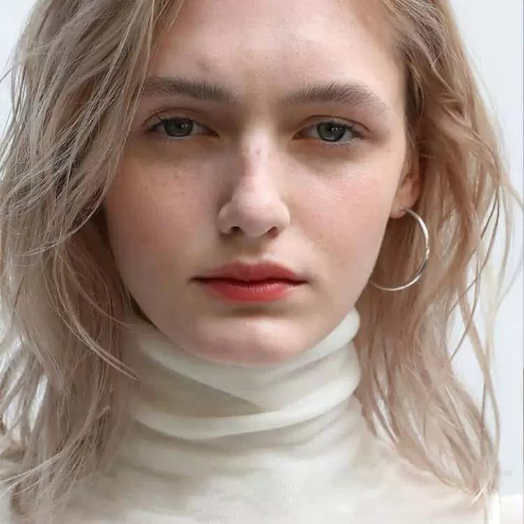 Yaoyizun European And American Large Hoop Unique Earrings That Don’T Pick Your Face Shape, Don’T Fade, Versatile Plain Hoops, Painless Ear Clips